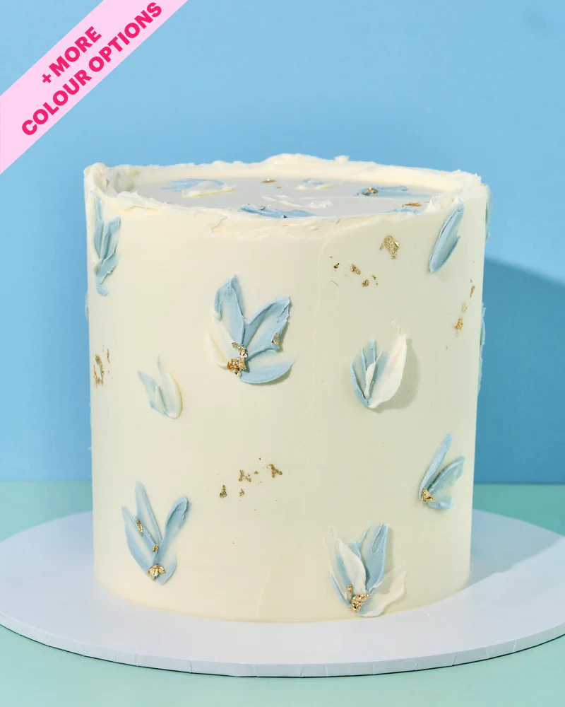 Textured Floral Cake